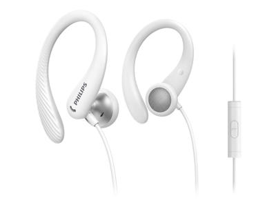 Philips TAA1105WT/00 hovedtelefoner/headset Ledningsført Ørekrog, I ørerne Sport Hvid