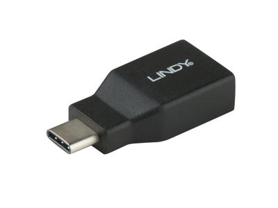 Lindy 41899 kabel kønsskifter USB 3.1-C USB 3.1-A Sort