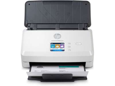 HP Scanjet Pro N4000 snw1 Sheet-feed Scanner Skanner med papir-tilførsel 600 x 600 dpi A4 Sort, Hvid