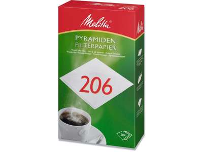 Kaffefiltre, 206, Pyramide, 200 filtre, Melitta 