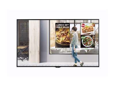 LG 49XS2E-B skilte display Digital fladpaneldisplay 124,5 cm (49") IPS 2500 cd/m² Fuld HD Sort WebOS 24/7