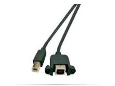 Microconnect USBABF1PANEL USB-kabel USB 2.0 1 m USB A USB B Sort