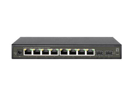 LevelOne GES-2110 netværksswitch Administreret L2 Gigabit Ethernet (10/100/1000) Sort