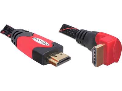 DeLOCK 3m HDMI HDMI-kabel HDMI Type A (Standard) Sort, Rød