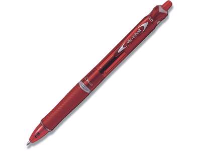 Kuglepen, 1.0 mm, 0.28 mm, Rød, Pilot Acroball Medium BPAB-15M-BG-R