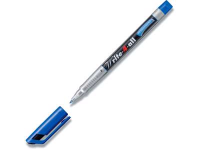 Marker, Rund spids, 0.7 mm, Blå, Stabilo Write 4 All 156 F