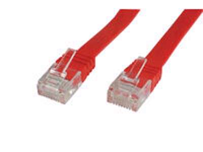 Microconnect V-UTP601R-FLAT netværkskabel Rød 1 m Cat6 U/UTP (UTP)