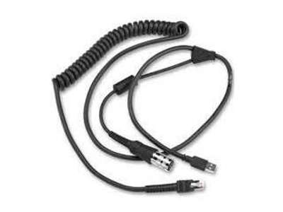 Zebra CBA-UF5-C09ZAR serielkabel Sort USB Type-A Mini-DIN (8-pin)