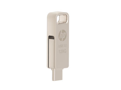 PNY HPFD206C-128 USB-nøgle 128 GB USB Type-A / USB Type-C 3.2 Gen 2 (3.1 Gen 2) Sølv