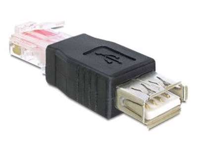 DeLOCK USB - RJ45 USB 2.0 Sort