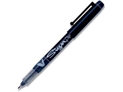 Fineliner, Sort, 0.6 mm, 1 stk, Pilot V-Sign Medium SW-VSP-B