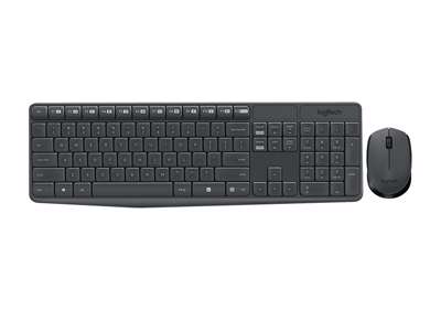 Logitech MK235 Wireless Desktop Set, Grey (Nordic)