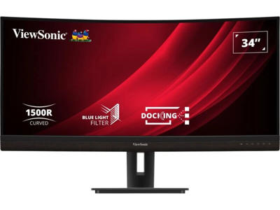 Viewsonic VG3456C computerskærm 86,4 cm (34") 3440 x 1440 pixel UltraWide Quad HD LED Sort