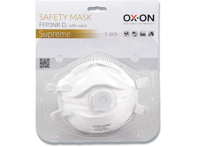 Maske, FFP3 NR D, Med Valve Supreme, 5 stk, OX-ON