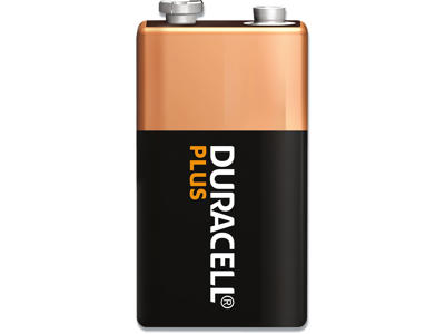 Batteri, 9 V, 1 stk, Duracell Plus Power