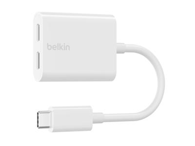 Belkin F7U081BTWH interface hub USB Type-C Hvid