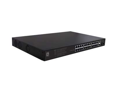 LevelOne FGP-2831 netværksswitch Ikke administreret Fast Ethernet (10/100) Strøm over Ethernet (PoE) 1U Sort