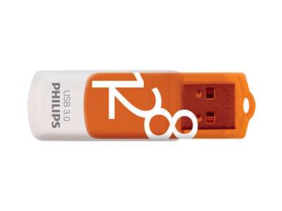 Philips FM12FD00B USB-nøgle 128 GB USB Type-A 3.2 Gen 1 (3.1 Gen 1) Orange, Hvid