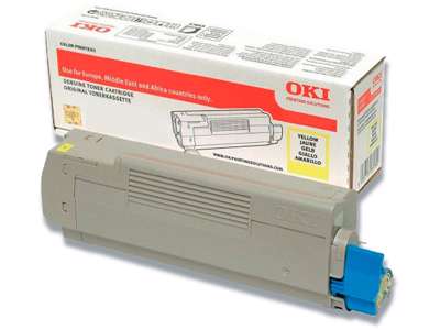 Toner, C332-MC363, Yellow-gul, 3.000 sider, OKI 46508709