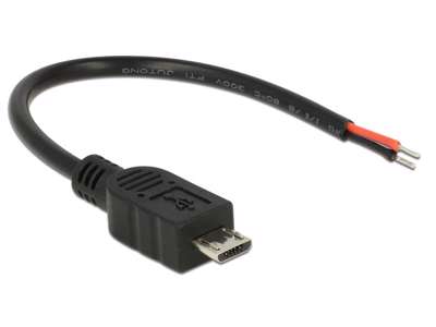 DeLOCK 82697 USB-kabel USB 2.0 0,1 m Micro-USB B Sort