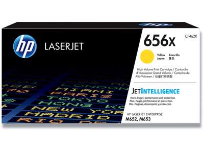 Toner, 656X, Yellow-gul, 22.000 sider, HP CF462X