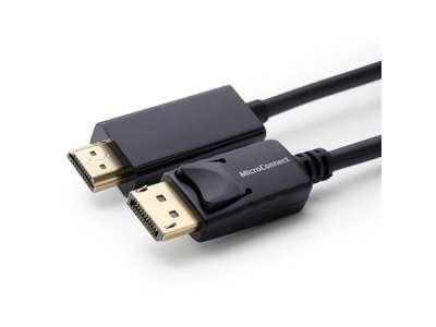 Microconnect MC-DP-HDMI-100 videokabel adapter 1 m DisplayPort Sort