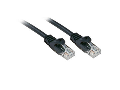 Lindy RJ-45/RJ-45 Cat.6 0.5m netværkskabel Sort 0,5 m Cat6 U/UTP (UTP)