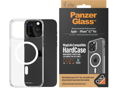 Cover, iPhone 15 Pro Max, Transparent, PanzerGlass HardCase MagSafe 