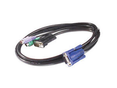 APC KVM PS/2 Cable - 3 ft (0.9 m) Sort 0,91 m