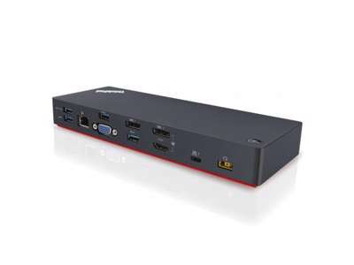 Lenovo 40AC0135EU dockingstation Ledningsført Thunderbolt 3 Sort