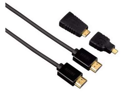 Hama 1.5m HDMI m/m HDMI-kabel 1,5 m HDMI Type A (Standard) Sort