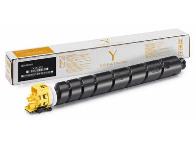 Toner, TK-8345Y, Yellow-gul, 12.000 sider, Kyocera 