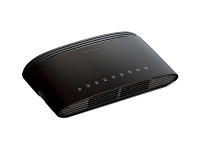 D-Link DES-1008D Ikke administreret Fast Ethernet (10/100) Sort