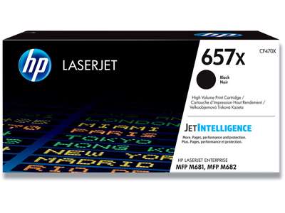 Toner, 657X, Black-sort, 28.000 sider, HP CF470X