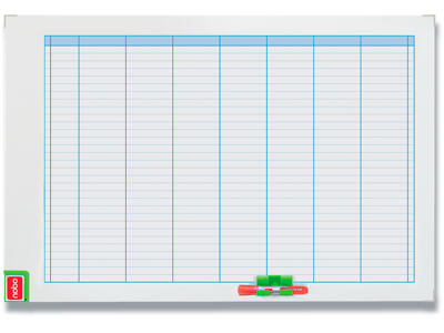 Planlægningstavle, Whiteboard, Ugeplanner, Til 31 navne, dage eller opgaver, Nobo Performance 