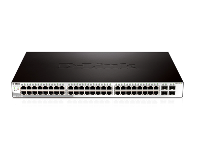 D-Link DGS-1210-52 netværksswitch Administreret L2 Gigabit Ethernet (10/100/1000) 1U Sort