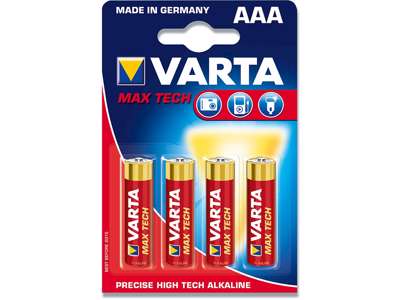 Batteri, AAA, 1.5 V, 4 stk, Varta MaxTech