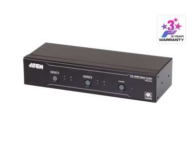 ATEN VM0202H KVM Switch Stativ-montering Sort