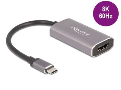 DeLOCK 62632 USB grafisk adapter 7680 x 4320 pixel Grå