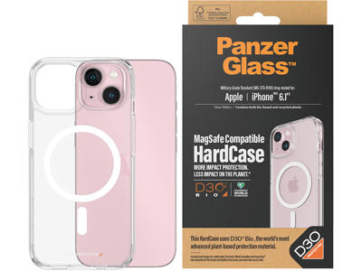 Cover, iPhone 15, Transparent, PanzerGlass HardCase MagSafe 