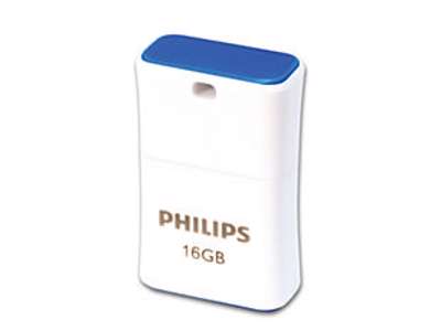 Philips FM16FD85B/00 USB-nøgle 16 GB USB Type-A 2.0 Blå, Hvid