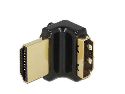 DeLOCK HDMI-A/HDMI-A, F/M, 90° Sort