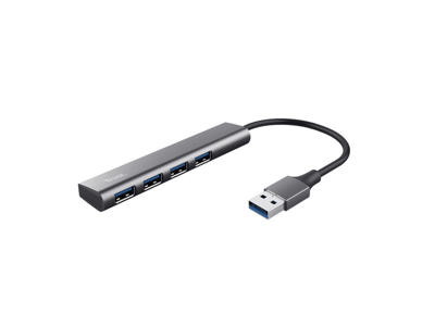 Trust Halyx USB 3.2 Gen 1 (3.1 Gen 1) Type-A 5 Mbit/s Sort, Grå