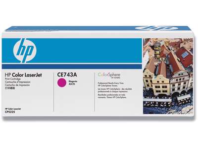 Toner, 307A, Magenta-rød, 7.300 sider, HP CE743A