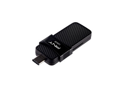 PNY P-FD128OTGSLTC-GE USB-nøgle 128 GB USB Type-A / USB Type-C 3.2 Gen 1 (3.1 Gen 1) Sort