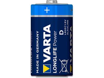 Batteri, D, 1.5 V, 2 stk, Varta Longlife Power