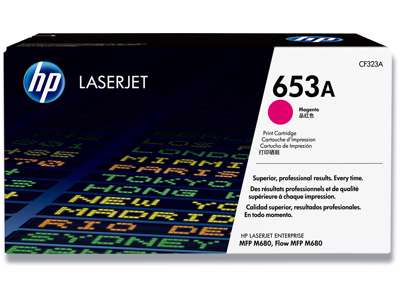 Toner, 653A, Magenta-rød, 16.500 sider, HP CF323A