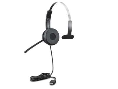 Lenovo 100 Mono Headset Ledningsført Kontor/Callcenter USB Type-A Sort