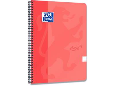 Notesblok, A4+, Linjeret, Orange, Oxford Touch Scribzee