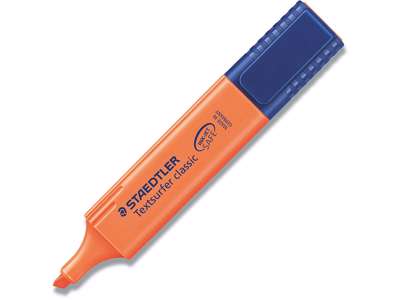 Tekstmarker, Inkjet safe, Orange, 1 stk, Staedtler Textsurfer Classic inkjet 364